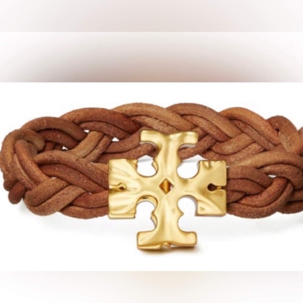 Tory Burch Brown Rope Bracelet
